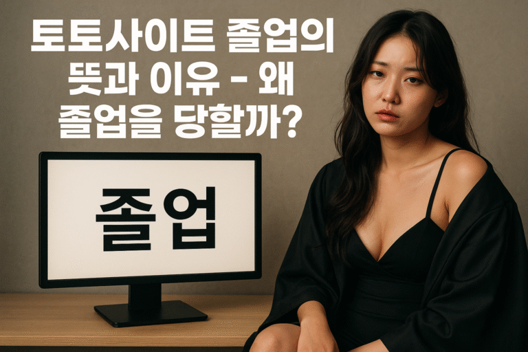 토토사이트 졸업의 뜻과 이유 — 왜 졸업을 당할까_토토센터