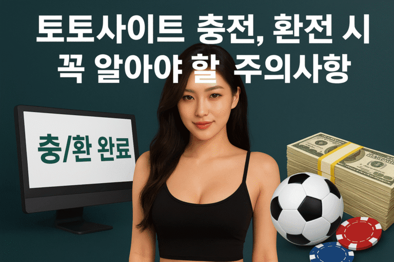 토토사이트 충전,환전 시 꼭 알아야 할 주의사항_토토센터