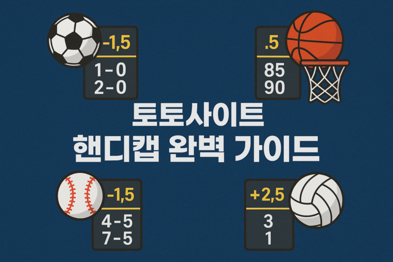 토토사이트 핸디캡 완벽 가이드 - 개념, 분석, 고수익 전략_토토센터